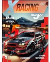 Caderno X-Racing Universitário Brochurão Capa Dura 80fls JAPAN Tilibra