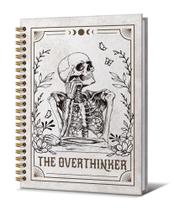 Caderno Zpvuklkl The Overthinker Gothic Skull 15x21cm