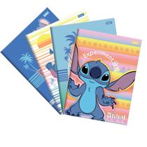 Cadernos Brochura Grande Capa Dura Stitch 80 Fls 01 unid