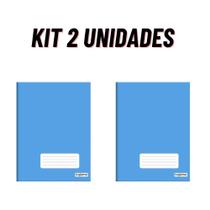 Cadernos Brochura Kit Com 2 Capa Dura 1/4 48 Folhas Pequeno