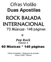 Cadernos Cifras Violão Rock Internacional e Pop Rock - 2 Volumes