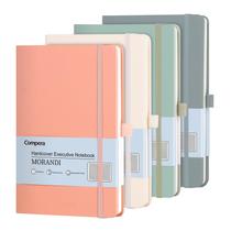 Cadernos Comix Lined Journal A5, capa dura, 176 páginas, pacote com 4
