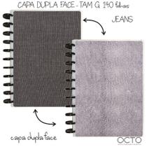 Cadernos de Discos Tamanho G (Universitário) Fls 140Grs - OCTO - JEANS