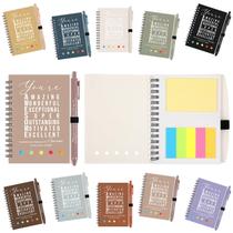 Cadernos espirais com canetas esferográficas Jetec 25 Sets