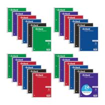 Cadernos espirais Oxford 1-Subject College Ruled 70 folhas x24