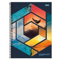 Cadernos longboard Universitário 160 Folhas 10M Escolar 1 UN