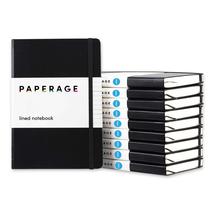Cadernos Paperage - Diário Forrado (160 Páginas, 100g/m², Pacote com 10)