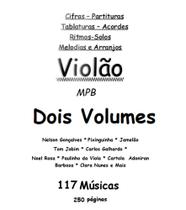 Cadernos Violão Em Dois Volumes - Samba MPB Choro Baião 117 músicas