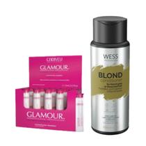 Cadiveu Ampola Glamour 10x15ml + Wess Blond Cond. 250ml