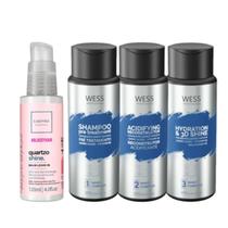 Cadiveu Balm Quartzo 120ml + Wess Kit NanoSelagem250ml