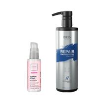 Cadiveu Balm Quartzo 120ml + Wess Repair Shampoo 500ml