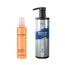Cadiveu Booster Nutri Glow 200ml + Wess Repair Shampoo 500ml - CADIVEU/WESS