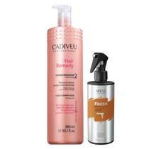 Cadiveu Cond. Hair Remedy 980ml + Wess FinishProtector250ml