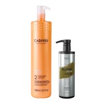 Cadiveu Cond. Nutri Glow 980ml + Wess Blond Mask 500ml
