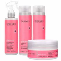 Cadiveu Glamour Kit Shampoo + Condicionador + Máscara + Fluído Cadiveu Glamour Kit Shampoo + Condicionador + Máscara + Fluído