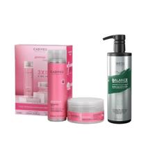 Cadiveu Kit Home Care Glamour + Wess Balance Cond. 500ml