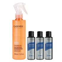 Cadiveu Leave-in Nutri Glow 215ml+Kit Wess Nano Selagem 50ml