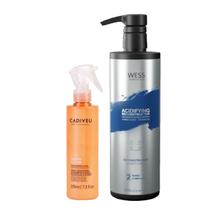 Cadiveu Leave-in Nutri Glow 215ml +Wess Nano Passo 2 - 500ml