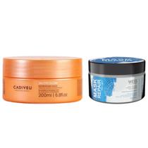 Cadiveu Máscara Nutri Glow 200ml + Wess Mask Repair 180g