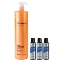 Cadiveu Máscara Nutri Glow 980ml +Kit Wess Nano Selagem 50ml