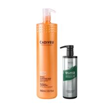 Cadiveu Máscara Nutri Glow 980ml + Wess Balance Cond. 500ml