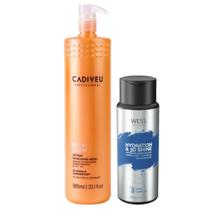Cadiveu Máscara Nutri Glow 980ml + Wess Nano Passo 3 - 250ml