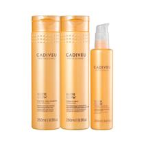 Cadiveu Nutri Glow Kit Shampoo Condicionador e Fluido 3 Produtos