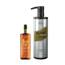 Cadiveu Óleo Capilar Açai 110ml + Wess Blond Mask 500ml