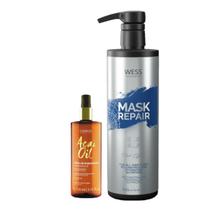 Cadiveu Óleo Capilar Açai 110ml + Wess Mask Repair 500ml