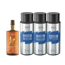 Cadiveu Óleo Capilar Açai 60ml + Wess Kit NanoSelagem250ml