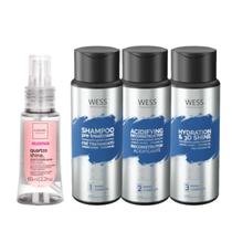 Cadiveu Óleo Capilar Quartzo 65ml +Wess Kit NanoSelagem250ml