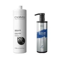 Cadiveu Oxidante 20 Volumes 900ml +Wess Repair Shampoo 500ml
