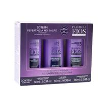 Cadiveu Professional Plastica dos Fios Kit Alisamento Progressivo (shampoo 60ml + Antifrizz 60ml + M