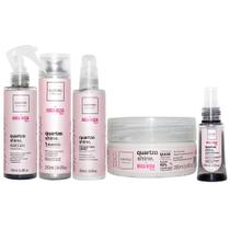 Cadiveu Professional Quartzo Shine by Boca Rosa Hair - Kit Shampoo + Máscara + Fluido + Sérum + Proteína