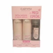 Cadiveu Quartzo Shine Shampoo 250ml+Condicionador 250ml+Óleo capilar 65ml