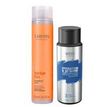 Cadiveu Sh. Bye Bye Frizz 250ml + Wess Nano Passo 3 - 250ml