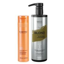 Cadiveu Shampoo Nutri Glow 250ml + Wess Blond Cond. 500ml