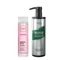 Cadiveu Shampoo Quartzo 250ml + Wess Balance Cond. 500ml