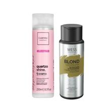 Cadiveu Shampoo Quartzo 250ml + Wess Blond Cond. 250ml