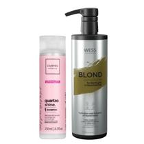 Cadiveu Shampoo Quartzo 250ml + Wess Blond Cond. 500ml