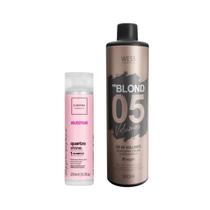 Cadiveu Shampoo Quartzo 250ml + Wess OX 5 Volumes 900ml