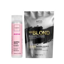 Cadiveu Shampoo Quartzo 250ml + Wess Pó Descolorante 500g