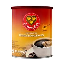 CAFÉ 3 Corações Em Pó Solúvel TRADICIONAL 160g