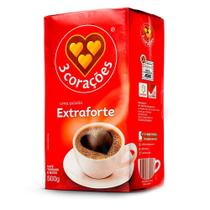 Café 3 Corações Extra Forte Vácuo 500G Café 3 Corações Extra Forte Vácuo 500G