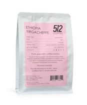 Café 512 COFFEE Etiópia Yirgacheffe Torra Clara Grãos Inteiros