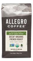 Café Allegro Descafeinado Orgânico Torra Francesa Grãos Inteiros 340 g
