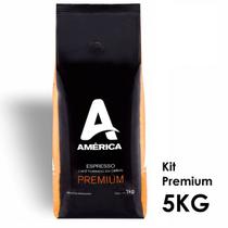 Café América Premium em Grãos 5kg Blend com Torra Média