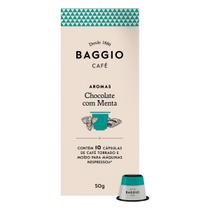 Café Aromas Chocolate com Menta 10 Cápsulas BAGGIO 50g