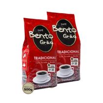 Café Bento Grão Tradicional - Café torrado e moído - cx 1 kg (cx com 2 pacotes de 500g)