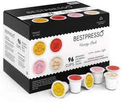 Café Bestpresso Pack Variado com 96 Cápsulas K-Cup Café Bestpresso Pack Variado com 96 Cápsulas K-Cup